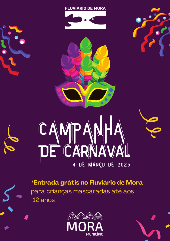 Campanha de Carnaval no Fluviário de Mora Campanha de Carnaval Fluviario de Mora Cartaz