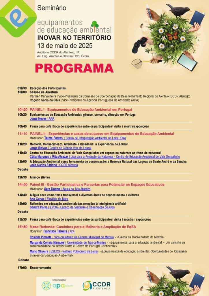 "Equipamentos de Educação Ambiental - Inovar no território" Programa EdA 09 05